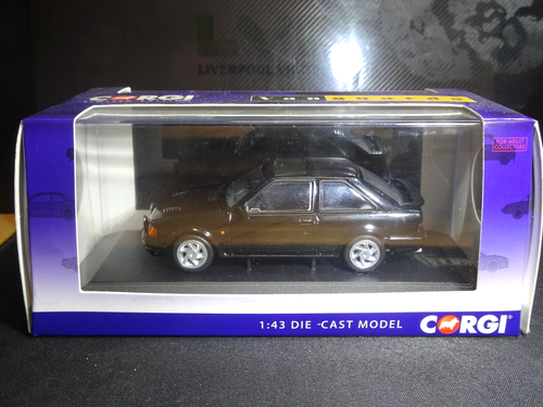 MEGA RARE 1/43 CORGI VANGUARDS FORD ESCORT MK4 RS TURBO BLACK MIB - Picture 4 of 4