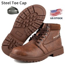 Welders Protective Shoes Mens Steel Toe Work Boots Waterproof Hiking Sneakers US