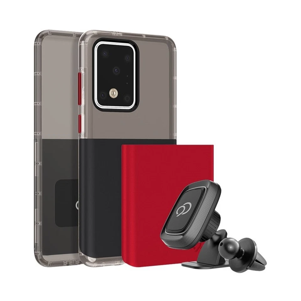 Nimbus9 Ghost 2 Pro Case and Dash/Vent Mount for S20 Ultra 5G - Black/Red/Smoke Foto 4 de 4