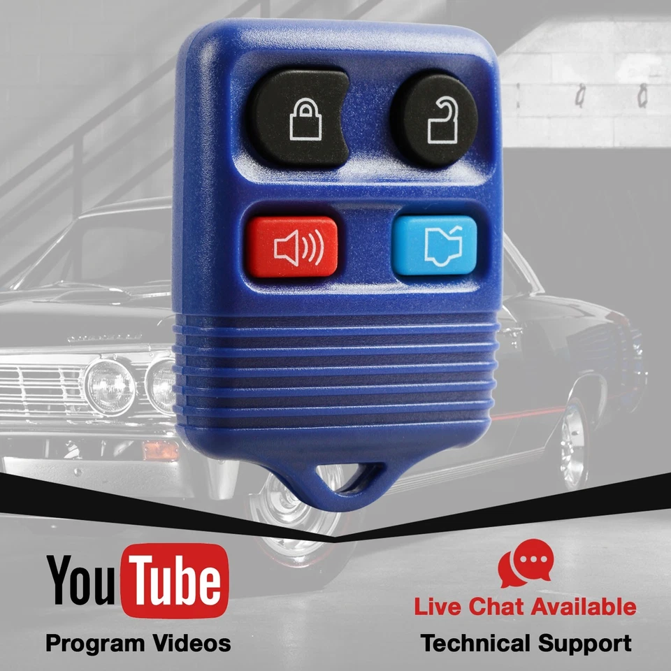 2 Key Fob Remote for 1998-2014 Ford Lincoln Mercury CWTWB1U311 Navy Blue Foto 3 de 4