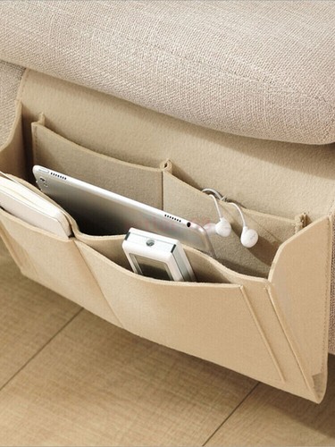 Bedside Felt Storage Sofa Hanging Organizer Book Phone Bag Pocket Remote Holder - Picture 4 of 17