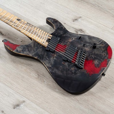 Legator Ninja N7FX 7-String Multi-Scale Guitar, Palemoon Ebony