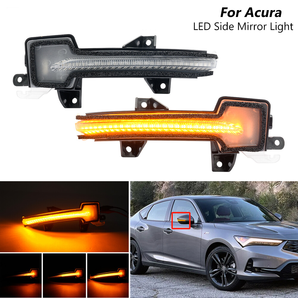 For 2023-up Acura Integra Sequential Clear LED Side Mirror