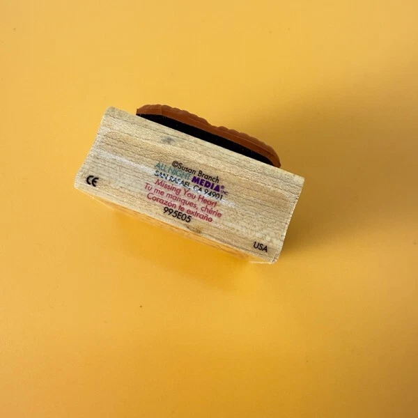 Missing You Heart~Susan Branch~Rubber Stamp~1.75"X 1.5"~All Night Media #995E05 - Image 3 of 4