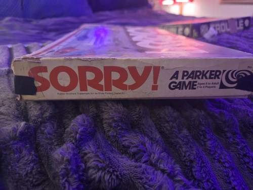 Vintage Sorry! Board Game by Parker Brothers 1972 No 390 - Picture 4 of 10