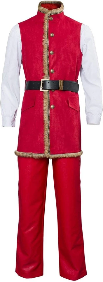 Traje de Disfraz de Papá Noel Kurt Russell Crónicas de Navidad Hecho a Mano para Hombre Foto 3 de 4