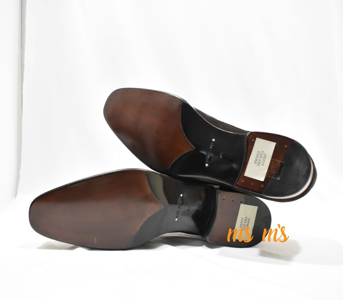 NIB Tom Ford EDGAR DOUBLE MONK STRAPS Cocoa Suede Dress  display picture 2