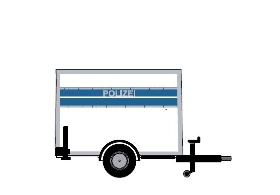 VK Modelle Transportanhänger Polizei - Bild 1 von 1