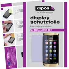 1x Pellicola Protettiva per Nokia Asha 308 Trasparente Display Invisibile Display