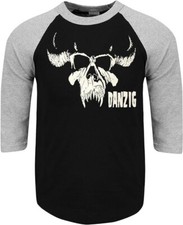 DANZIG PUNK ROCK SHIRT RAGLAN 3/4 SLEEVE Multiple Variations 