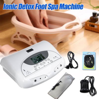 LCD Dual Ionic Cell Cleanse Detox Foot Bath Spa Machine w/ Infrared
