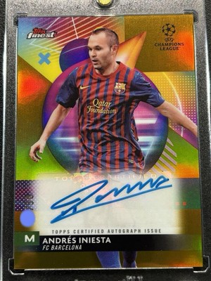 2024 Topps Finest A-IN Gold - Barcelona /50 Andres Iniesta | eBay