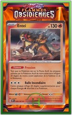 Entei Holo - EV3:Flammes Obsidiennes - 030/197 - Carte Pokémon FR Neuve