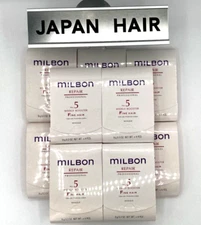 (set of 10)　milbon repair  fine hair  No.5 Treatment (9g×4pck)weekly booster