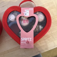 2025 Target Spritz Valentines Day Featherly Friends Chocolate Box 5 Fabric Birds