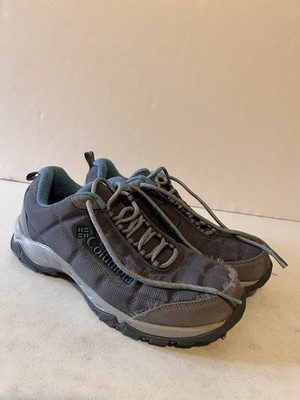 COLUMBIA Women s 8.5 Gray Firecamp Fleece III Hiking Lace Up Shoes Outdoor Camp