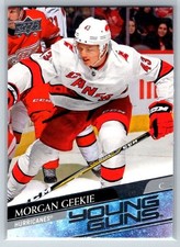 2020-21 Upper Deck Series 1 Young Guns #210 Morgan Geekie Rookie Hurricanes