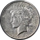 1925-S Peace Dollar PCGS MS61 Nice Eye Appeal