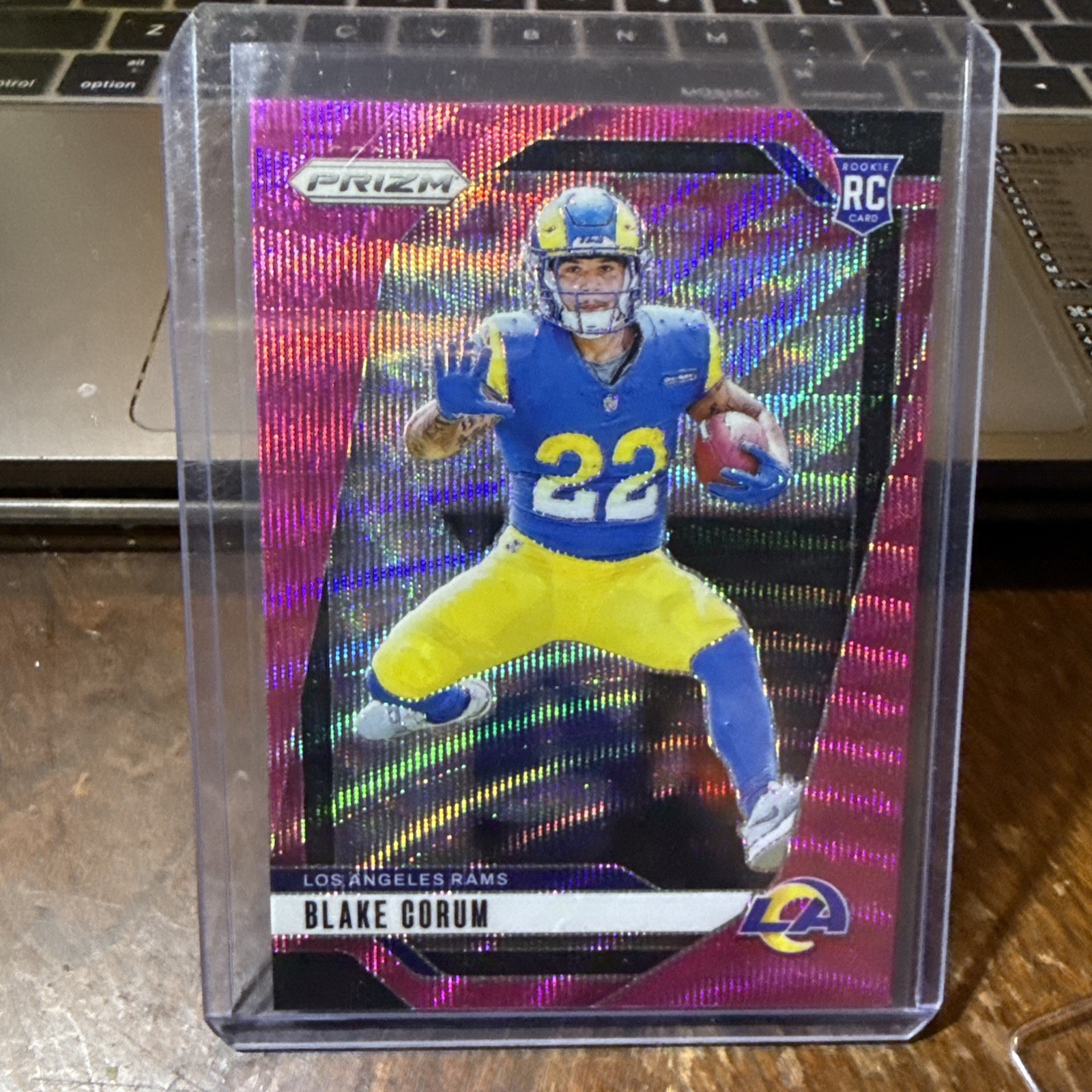 2024 Panini Prizm - Rookies Blake Corum #308 Pink Wave Prizm (RC)