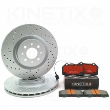 PASST FÜR ABARTH 500 595 695 COMPETIZIONE GELOCHTE BREMSSCHEIBEN VORNE RACING BELÄGE 305mm
