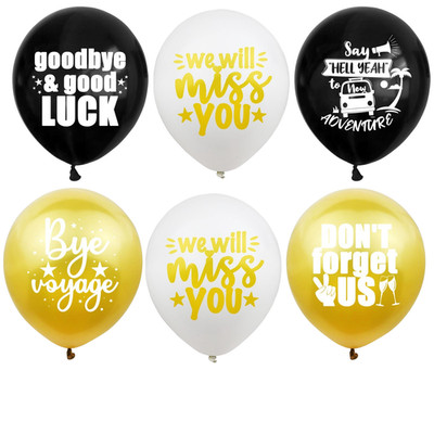 Goodbye Balloon Leave Party Decoration Retirement Farewell Good Luck MIss You x6