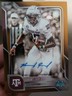 Marcel Reed 2025 Bowman University Chrome On-Card AUTO Gold #/50 Rookie Aggies