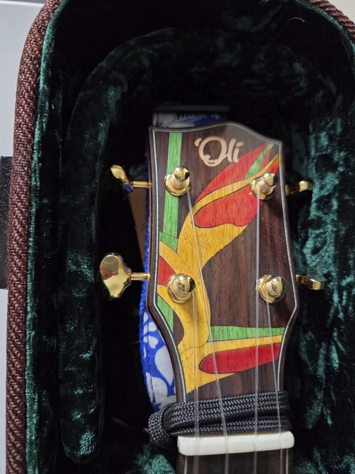 Oli Concert L2-CSR Ukulele Professional Quality, Solid Spruce/Rosewood With HSC - Image 3 of 4