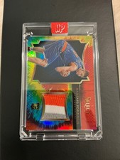 Kristaps Porzingis 2015 Panini Select #22 Rookie Swatch Tie-Dye Prizm /25