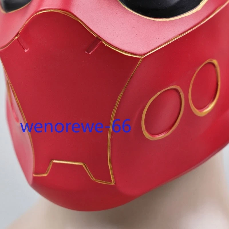 New Half Face Red Hood Mask Soft PVC Robin Batman Mask Halloween Cosplay Props - Image 4 of 4