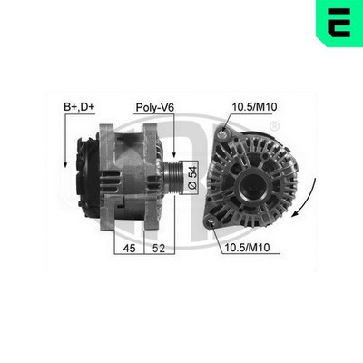 ERA Lichtmaschine Generator Lima 210234A für CITROËN PEUGEOT FIAT MITSUBISHI 14V