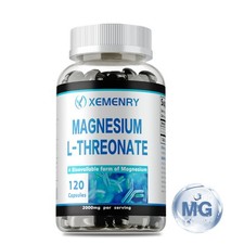 Magnesium L-Threonate 2000mg-Nootropic Brain Booster,Brain Health,Memory  Focus