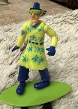 Inspector Gadget Burger King Vtg 1991 Action Figure 4" Yellow Coat Surfboard Inc