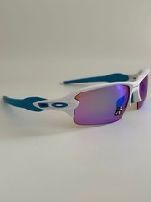 Oakley FLAK 2.0 Sunglasses Polished White Prizm Golf 30 Used