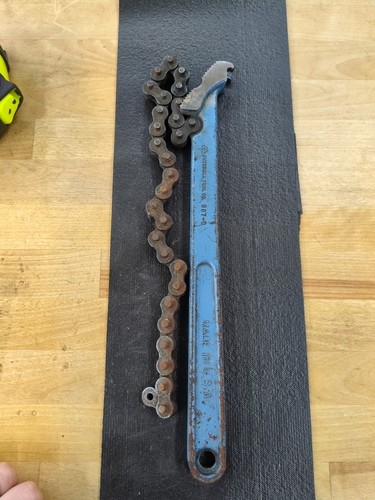 OTC OWATONNA TOOL CO. No 887-D 12" CHAIN WRENCH W/ 16" CHAIN