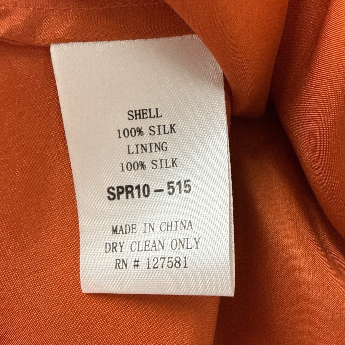 FRANCIS Christian Francis Roth Women's Orange & Yellow silk