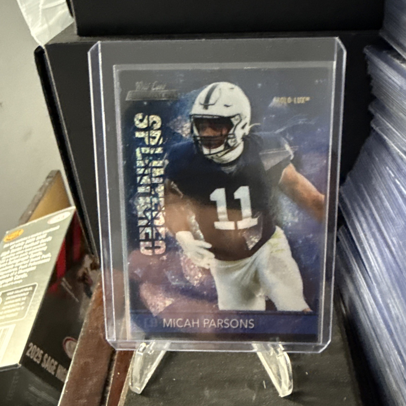 Micah Parsons Wild Card Alumination Splintered #SP13 Sparkle-Holo-Lux Blue