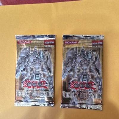 Konami Yu-Gi-Oh! The Lost Millennium Booster Packs Lot of 2 English Edition