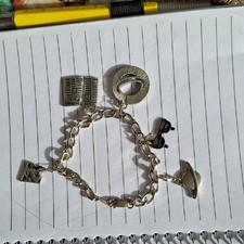 Superman Silver Charm Bracelet with DC S16 Comics Charms