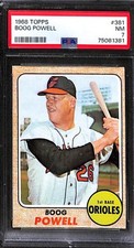 1968 TOPPS #381 BOOG POWELL ORIOLES PSA 7 NM 75081381 