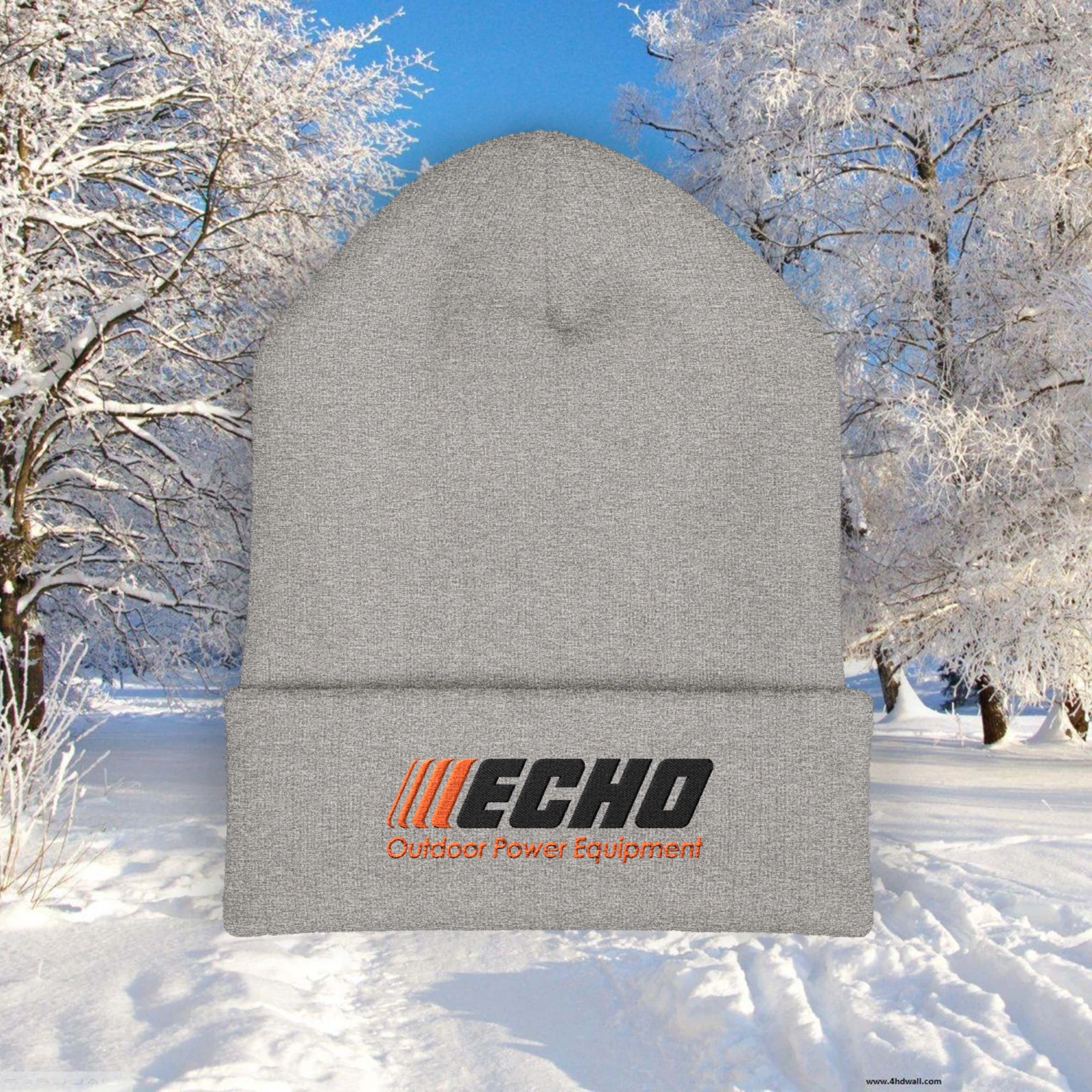 ECHO Outdoor Power Equipment Black Beanie Hat Size Adult