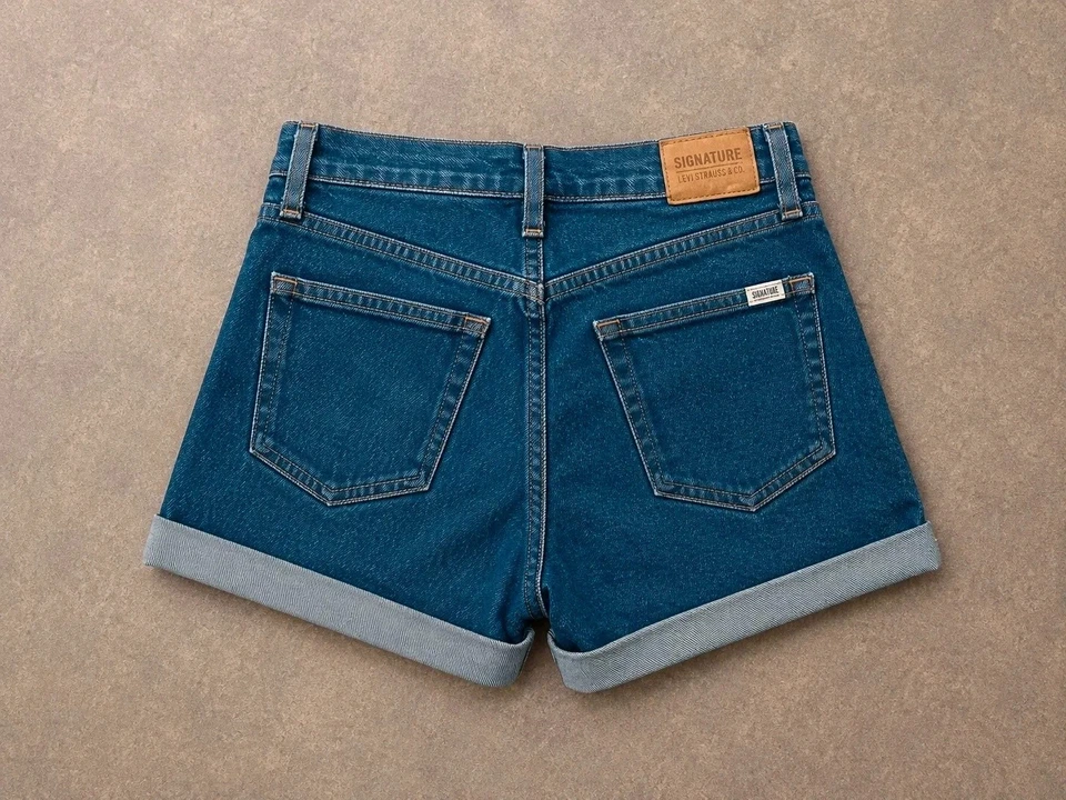 Short en jean bleu Signature by Levi Strauss & Co - Taille 32 34 (W25) #546 - Photo 3/4