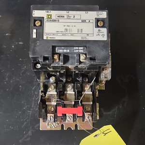 Square D NEMA Size 2 Contactor 8536SD01S 3-Pole 120V Coil 52A Aux