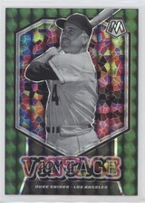2021 Panini Mosaic Vintage Green Mosaic Prizm Duke Snider #V7 HOF 6u5