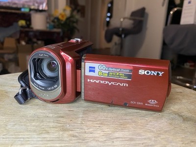 Sony Handycam DCR-SX41 8GB Red 60x Optical Zoom Digital Camcorder