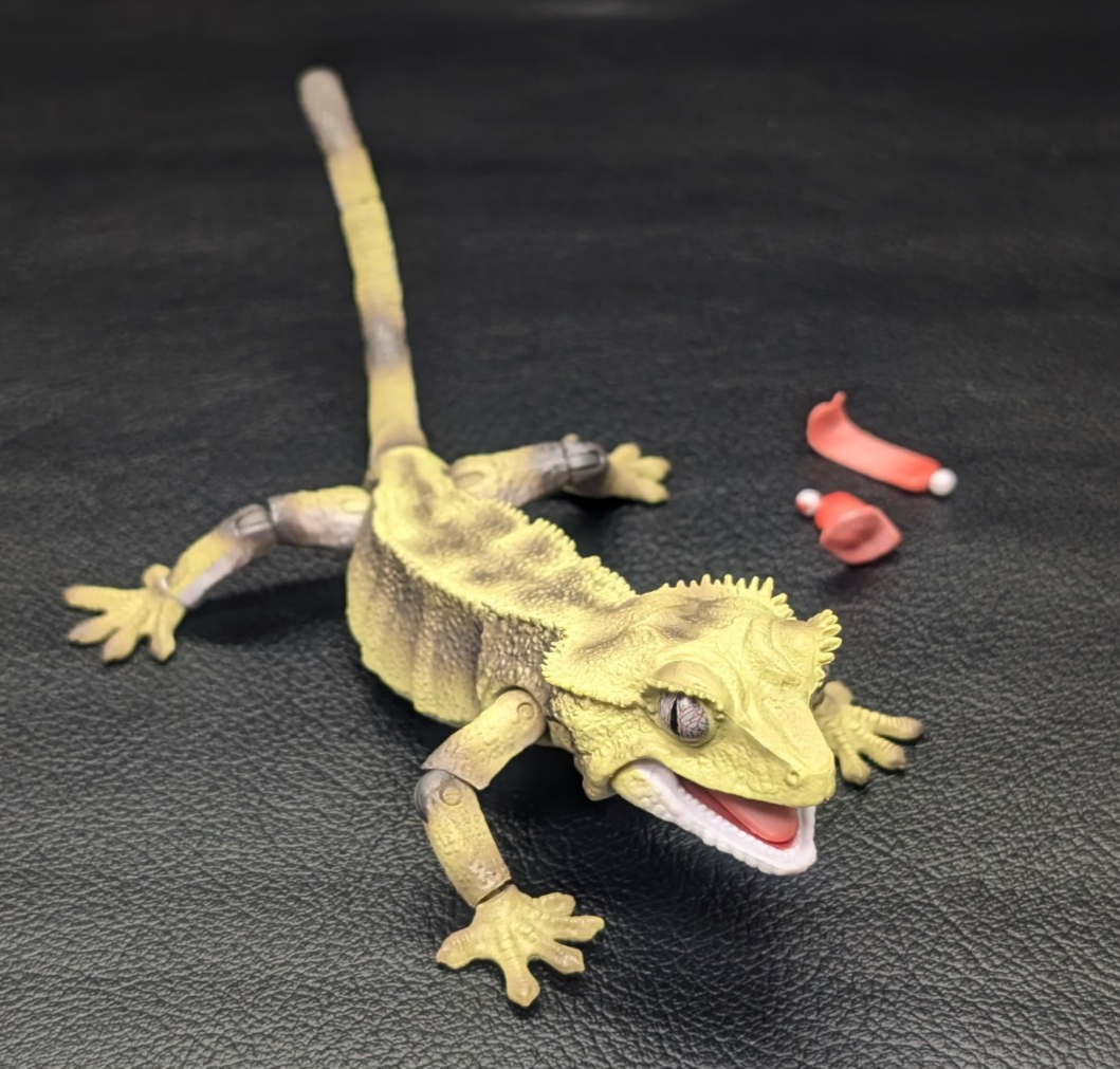 Bandai Gashapon Crested Gecko 6.3"" Realistic Figure Big Reptile Japan Seller