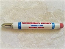 Vintage Bullet Pencil Advertising Wickersham's Hybrids Brookston Indiana Lot B