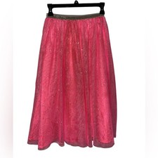 Cat Jack pink tulle long sparkle skirt