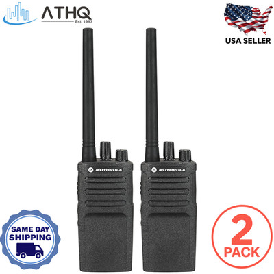 PACK OF 2 Motorola RMV2080 VHF 2-Way Radio 2W 8-Channel Business Walkie Talkie