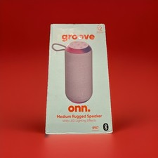 Onn Medium Rugged Bluetooth Speaker with LED Lighting IPX7 Waterproof