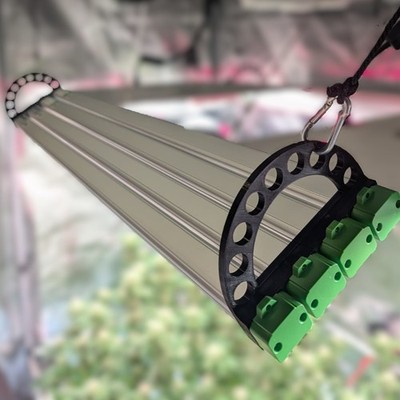 3DGROW 4x Aufhänger mit Winkeleinstellung, Halter für Mars Hydro ADlite